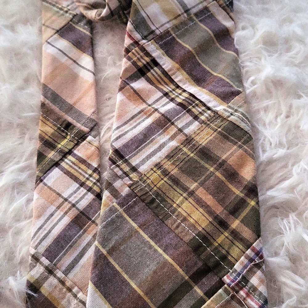 Brook's brothers nwt plaid fabric tie